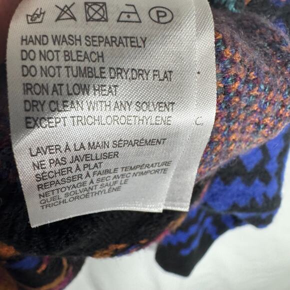 Farm Rio Pineapple Scarf Oversized Button Up Cardigan Sweater Sz XL - Picture 7 of 13